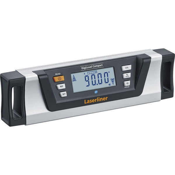 Laserliner Digitale Wasserwaage DigiLevel-Compact – kleine Wasserwaage magnetisch 23cm, grau/schwarz