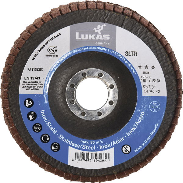 LUKAS Schleiflamellenteller SLTR CeramicAd ø 125 mm