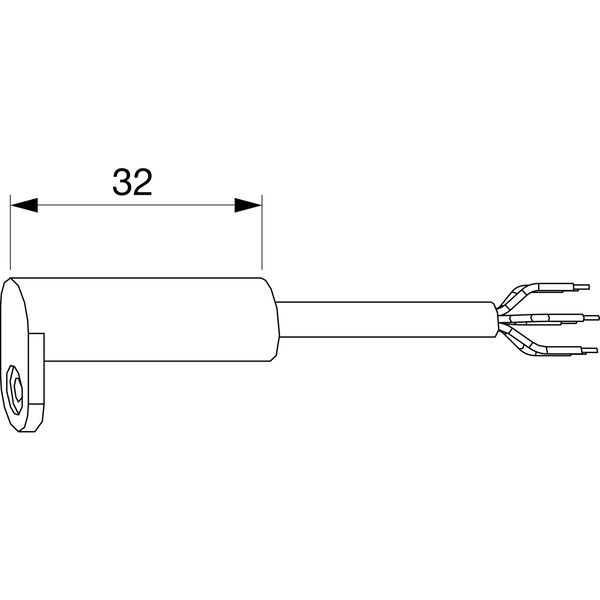 MACO-TRONIC Reedkontakt kombi Öffnungs-/Verschlussüberwachung, Kabel 6m, silber