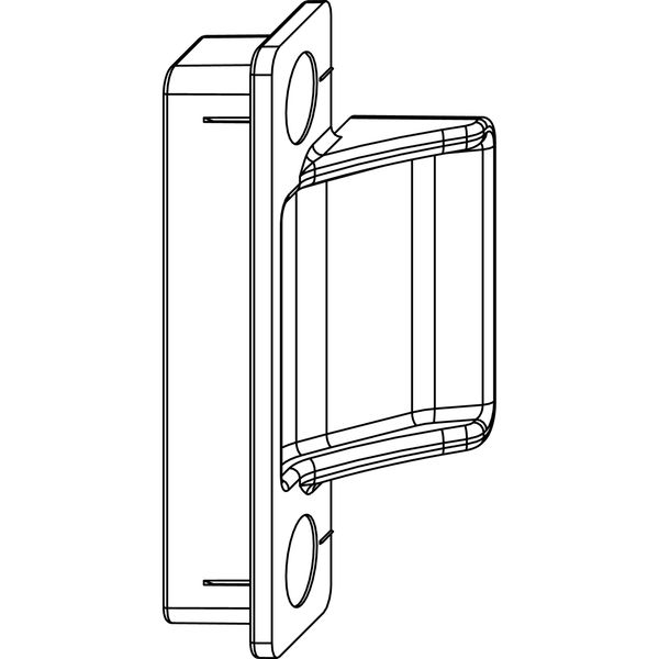 MACO Anpressverschluss verdeckt fix PVC, Flügelteil, 13V, universal, silber