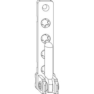 MACO Ecklager PVC, mit 7 mm Tragezapfen L=12 mm, 120 kg, silber (52764)