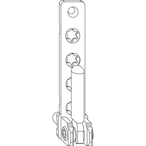 MACO Ecklager PVC, mit 7 mm Tragezapfen L=23 mm, 120 kg, weiß (207278)