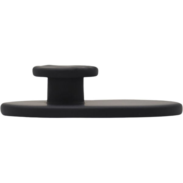 Mantelhaken Cozy Hook 2 Garderobenhaken – Platte oval, Haken strukturiert, schwarz
