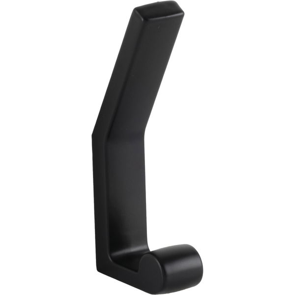 Technik Team Mantelhaken Encho Garderobenhaken – Breite 16mm, Höhe 94mm, Zinkdruckguss schwarz matt