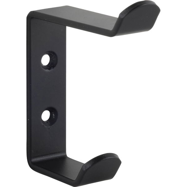 Technik Team Mantelhaken Eraos Garderobenhaken – Breite 20mm, Höhe 90mm, Stahl schwarz matt