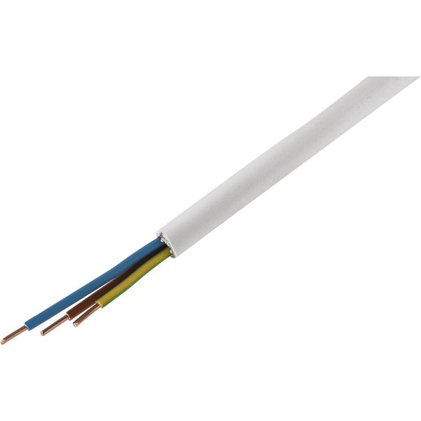 PVC-Mantelleitung Stromkabel – Kabel 3×1.5 mm2 – hochwertiges Kabel 3 adrig für Elektrische Installationen, 50m