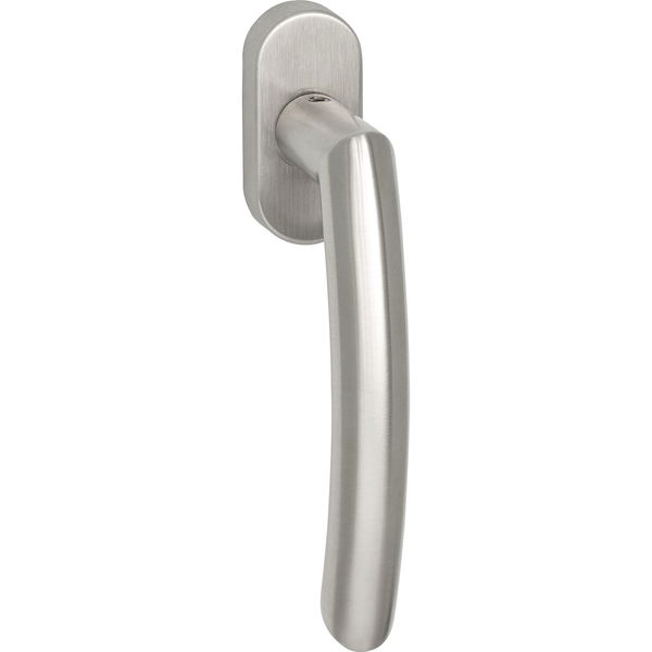 MARCHESI Fenstergriff Arc mit Rosette, VK 7 x 35 mm, Edelstahl matt