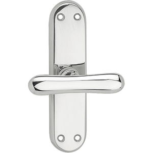 MARCHESI Fenstergriff ELEGANT – sichtbar geschraubt, Messing verchromt