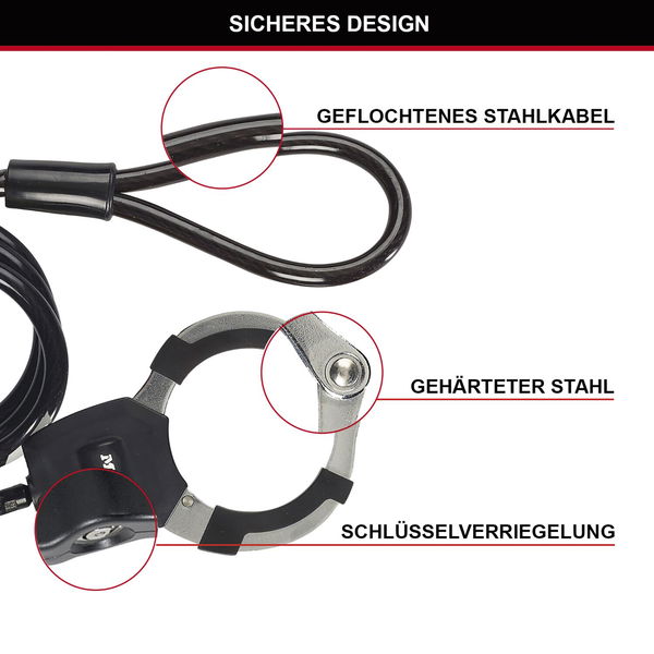 MASTER LOCK Kabelschloss STREET CUFF 8275