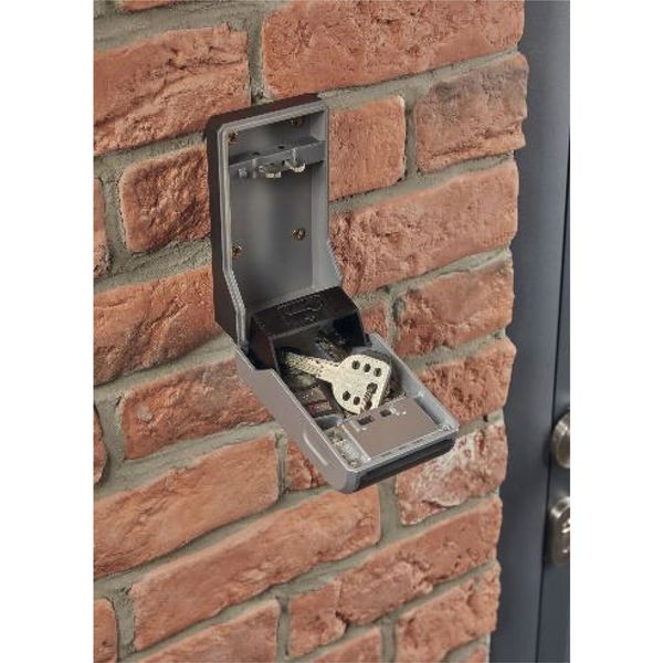 MASTER LOCK Schlüsselsafe 5481 EURD Wandbefestigung, schwarz/grau