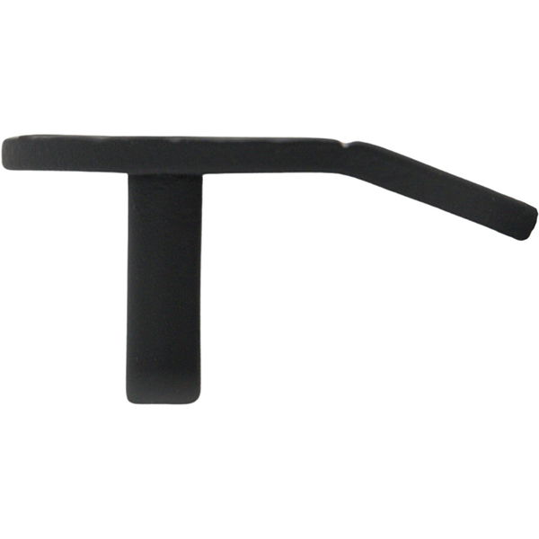 Griff Radiant Touch 3 nach hinten gebogen moderner Möbelgriff 60 mm, Kunststoff schwarz