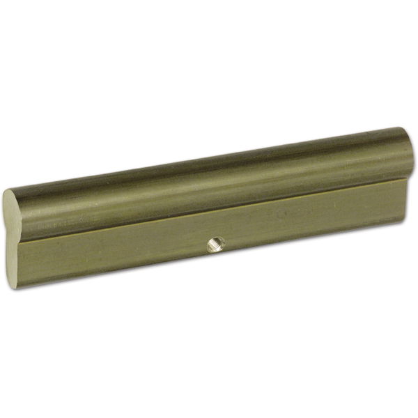 Montagezylinder 130 mm, Messing geschliffen