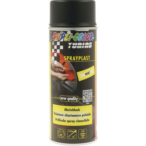 Dupli-Color Sprayplast 400ml schwarz matt