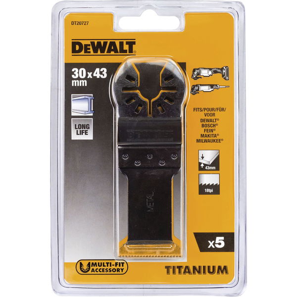 DEWALT Multi Tool Metall Sägeblatt Titan DT 20707/20727