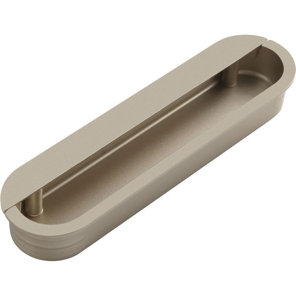 Muschelgriff Dotis Breite 129, Einlass 125 x 30, Zinkdruckguss