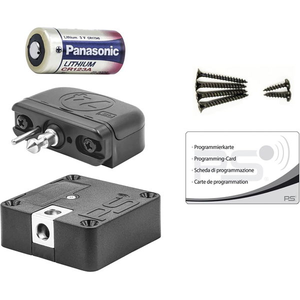 SOLO Elektronikschloss Set Mifare, Zamak/Kunststoff schwarz