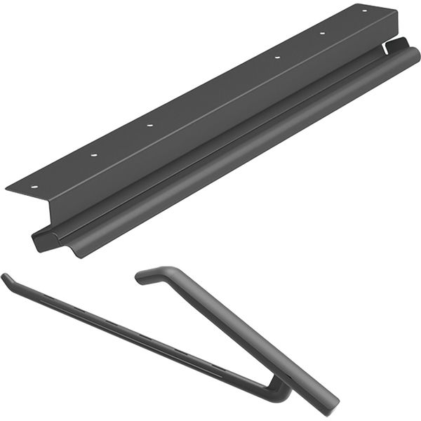 Peka Hosenhalter mit 15 Hosebügel Lina Basic – Hosenhalter + Tärger passend zu Kleiderschränken mit KB 800mm anthrazit