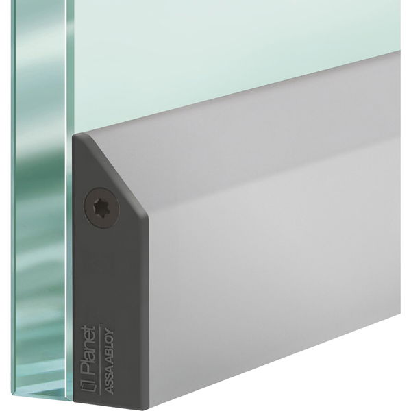 PLANET Türdichter KG-S schmal FH+RD, einseitig Alu natur