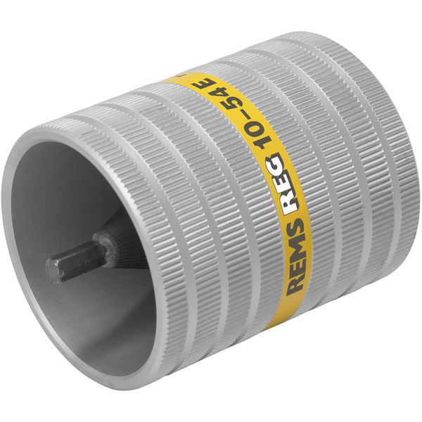 Rems Rohrentgrater 10-54mm E – Rohr Entgrater für Innen- und Außen mit Sechskantmitnehmer für Bohrmaschine mit Bit-Aufnahme 1/4 Zoll, Stahl