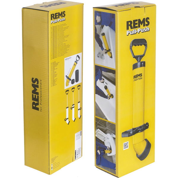 Rems Saug Druckreiniger 170300R Pull-Push – Saugpumpe mit Griff mit 2 Adapter