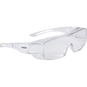 Bolle Sicherheitsbrille Tyron Overlight – Augenschutz nach EN166 klare Sichtscheibe, Kristall