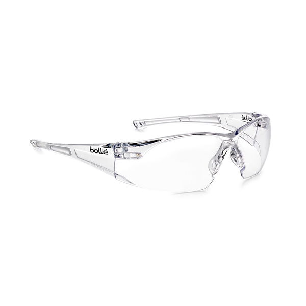 Bolle Sicherheitsbrille Tyron Rush – Augenschutz nach EN166 klare Sichtscheibe, Kristall