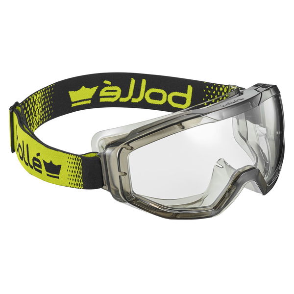 Bolle Sicherheitsbrille Tyron Globe – Augenschutz nach EN166 klare Sichtscheibe, schwarz Kristall