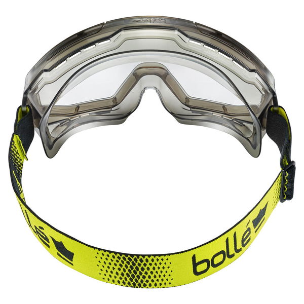 Bolle Sicherheitsbrille Tyron Globe – Augenschutz nach EN166 klare Sichtscheibe, schwarz Kristall