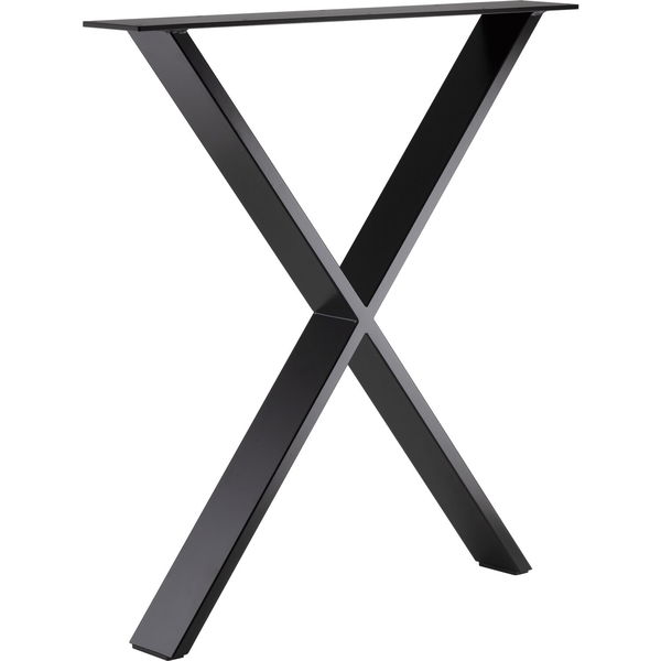 Tischkufe X-Form 80×20 mm, B 700, H 720 mm