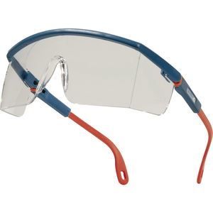 DELTA PLUS Schutzbrille Kilimandjaro ClearAB Bügel blau/orange EN166 EN170