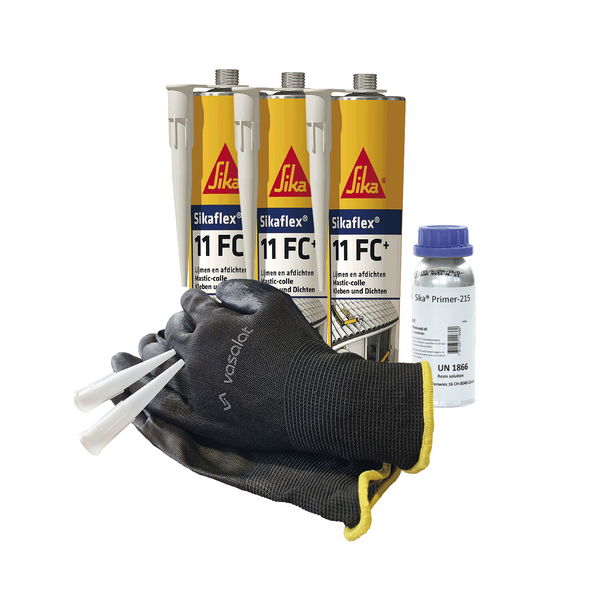 Sikaflex 11FC schwarz, weiss, grau mit Primer für Holz Verklebung & Abdichtung