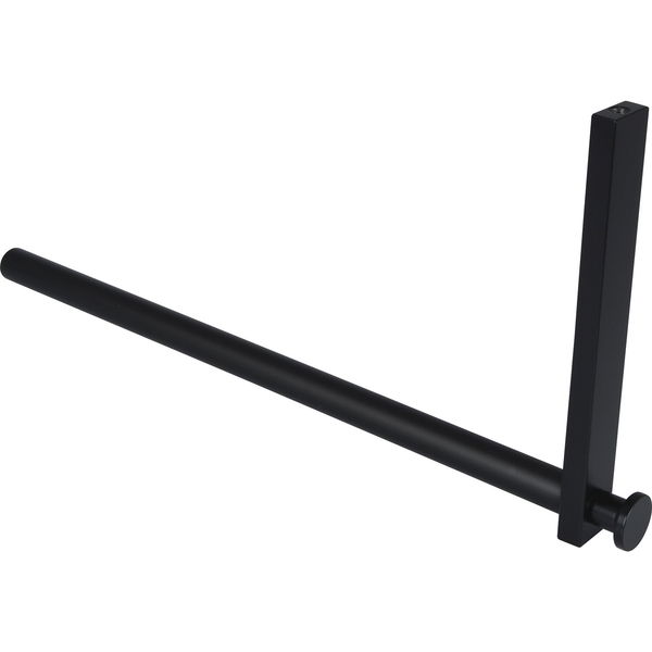 Simausrom Kleiderstange L Form Uvea – Kleiderstange für Hutablage – Garderobenstange L Form 320x150mm, Aluminium schwarz