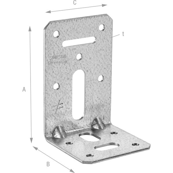 SIMPSON Winkelverbinder ADR  6090L / 90x60x60mm feuerverzinkt