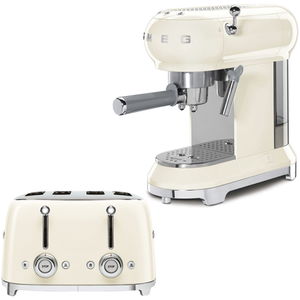 SMEG Breakfast SET 2tlg. Toaster, Espressomaschine