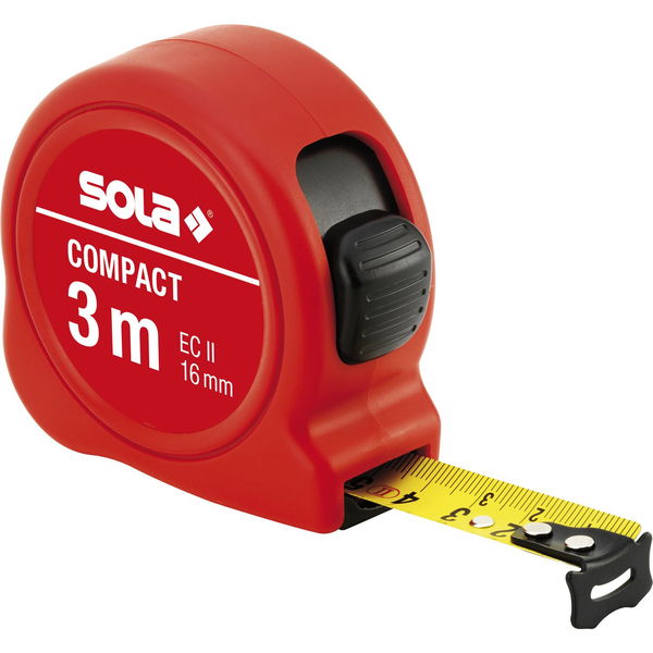 SOLA Rollbandmaß Compact EG-Prüfzeichen Genauigkeit II