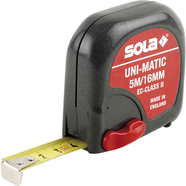 SOLA Rollbandmaß Uni-Matic mit EG-Prüfzeichen Genauigkeit II