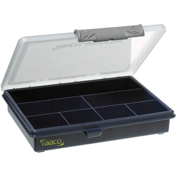 RAACO Sortimentkoffer Assorter 6-7 mit 7 fixen Fächern 175 x 143 x 32 mm