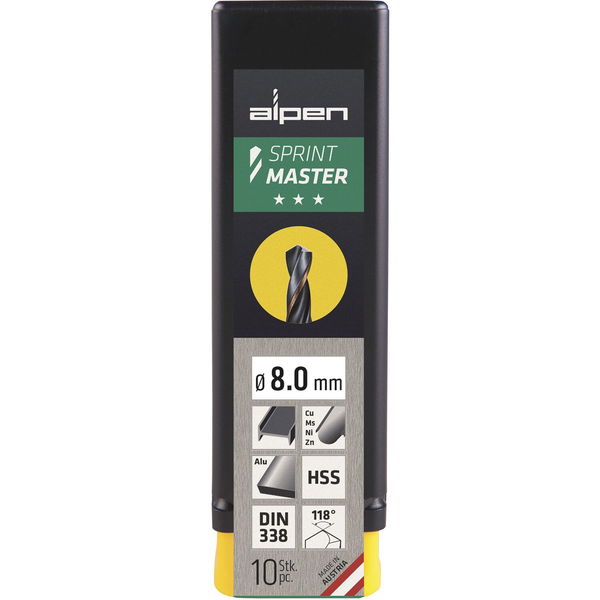 ALPEN Spiralbohrer Sprint Master DIN 338 RN