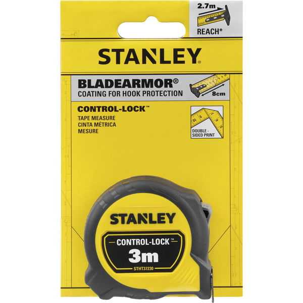 STANLEY Rollbandmaß Compact PRO 3 m EG-Prüfzeichen Genauigkeit II