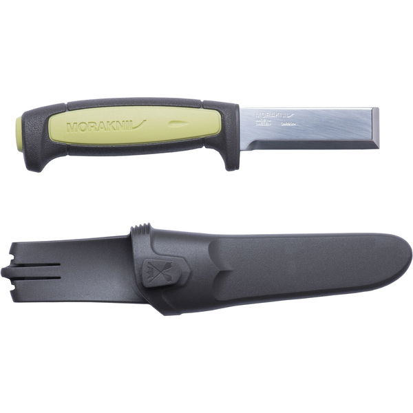 Morakniv Handwerker Messer mit Stemmeisen feststehend 74mm mit Köcher, Edelstahl