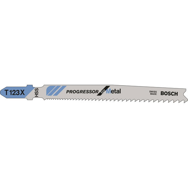 Bosch T123X Stichsägeblätter für die Metallbearbeitung Sägeblätter 5 Stück