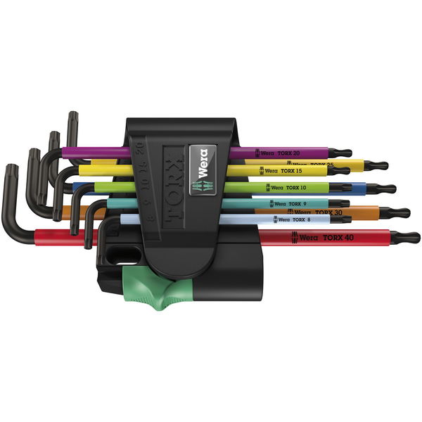 WERA Stiftschlüssel-Satz 967/9 Torx® TX BO 1 SB lang Multicolour 9-teilig