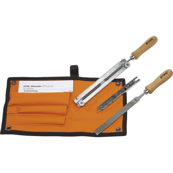 Stihl Kettensägefeilen Set – Feilen für .325 Zoll Sägeketten – Feile für Tiefenbegrenzer + Zubehör