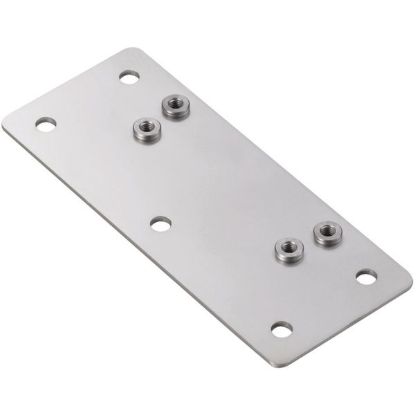 Lamp Montageplatte passend zu Klappbeschlag LAD-ST – Verstärkungsplatte für Klappenhalter, 2mm, Edelstahl