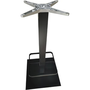 Plattenstehtischgestell Salzach-1-Bar Tischgestell 550x550mm schwarz beschichtet