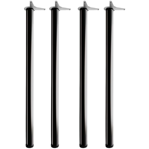 vasalat Tischfüße schwarz Zyl. Höhe 1100mm, ø 60mm Tischbeine