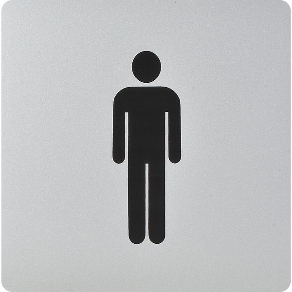 WC Symbole quadratisch selbstklebend