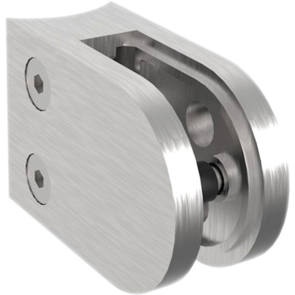 Glasklemmbeschlag Modell 25 für Rundrohr 42,4 mm