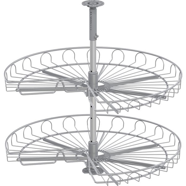 VAUTH-SAGEL Eckschrank-Drehbeschlag mit Dreiviertelkreisböden VS COR Wheel