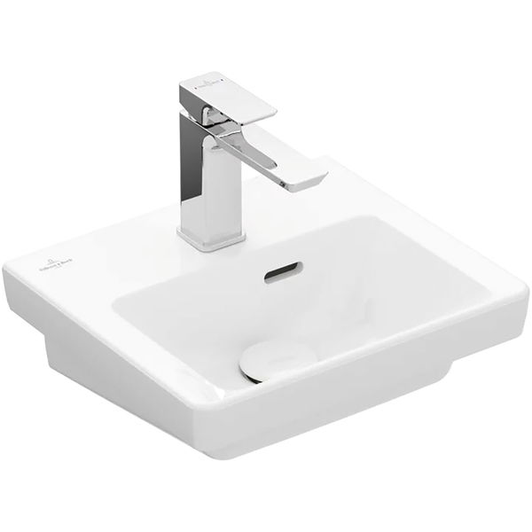 Villeroy & Boch Handwaschbecken Subway 3.0 – kleines Waschbecken Gäste WC 370mm, Keramik weiß alpin